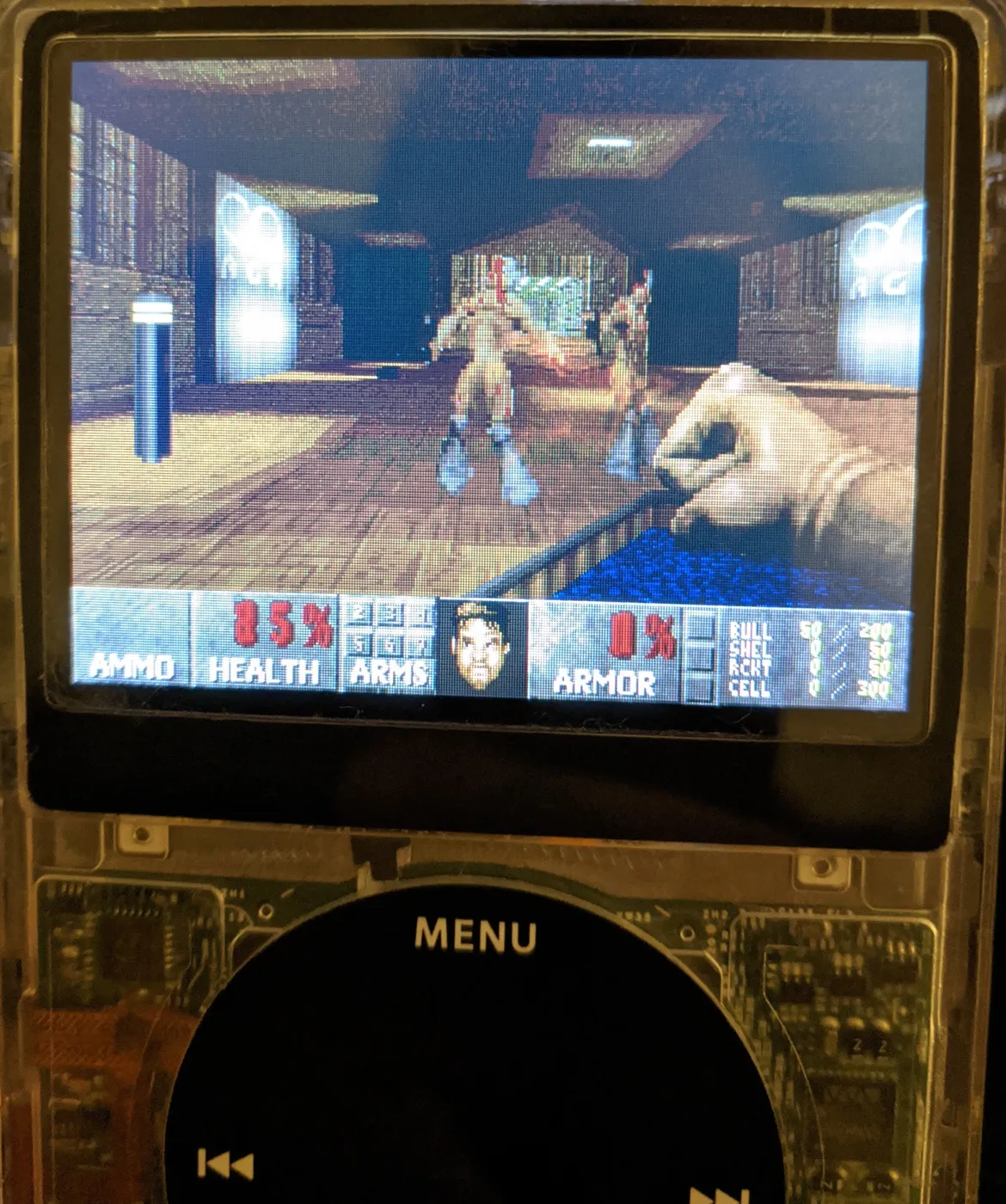 Doom Running on a Rockboxed iPod