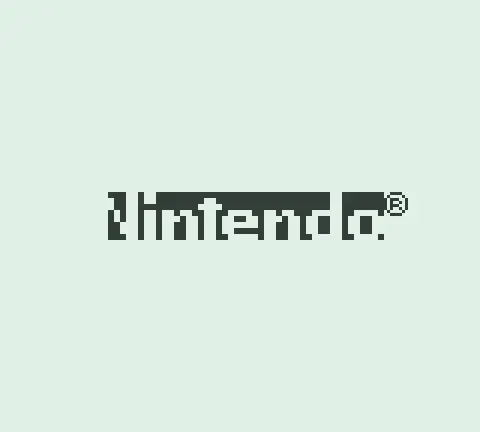 Corrupted Nintendo logo with inverted bits