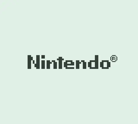 The Nintendo logo as rendered by the Game Boy boot ROM