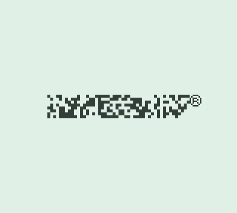 Corrupted Nintendo logo with random tile data