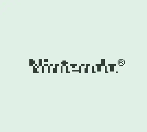 Corrupted Nintendo logo with split tile alignment