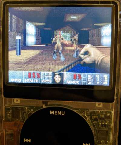 Doom Running on a Rockboxed iPod